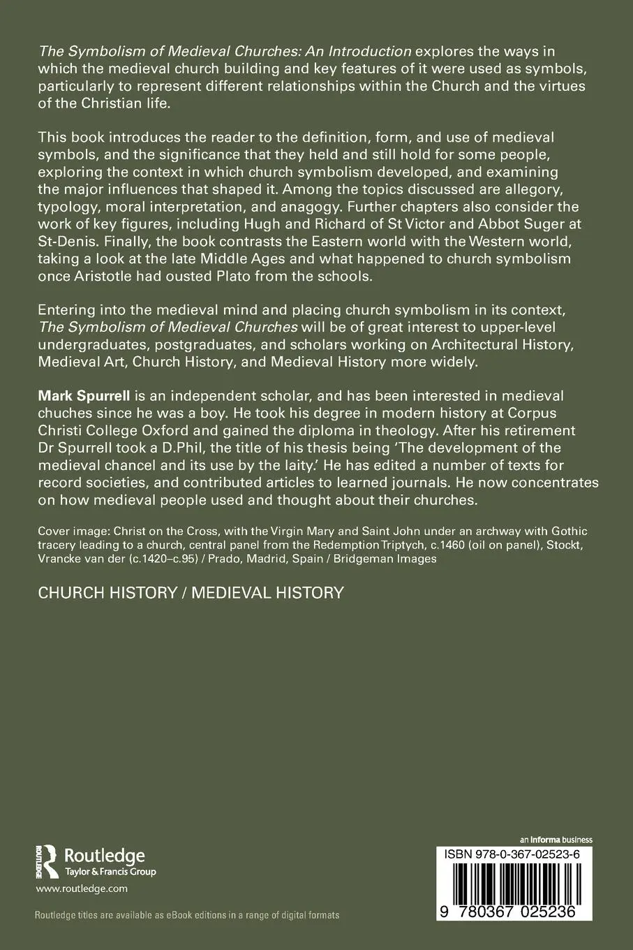 Rückseite: 9780367025236 | The Symbolism of Medieval Churches | An Introduction | Mark Spurrell