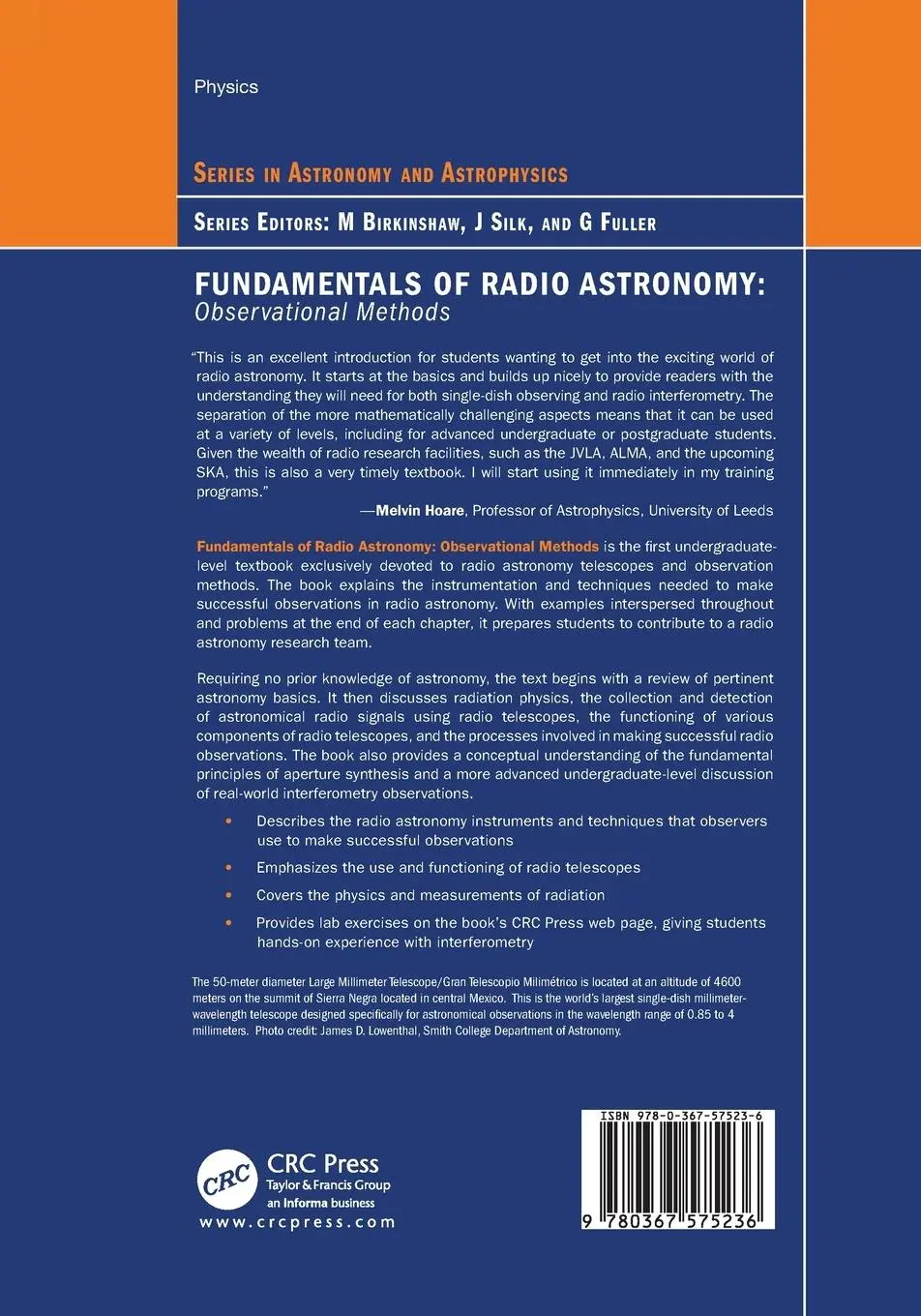 Rückseite: 9780367575236 | Fundamentals of Radio Astronomy | Observational Methods | Marr (u. a.)