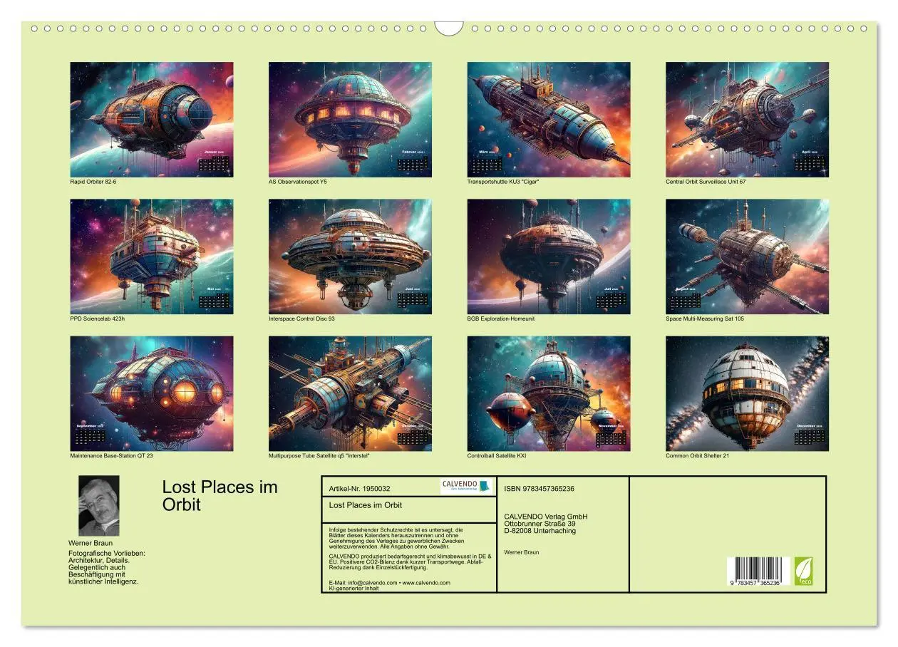 Bild: 9783457365236 | Lost Places im Orbit (Wandkalender 2026 DIN A2 quer), CALVENDO...