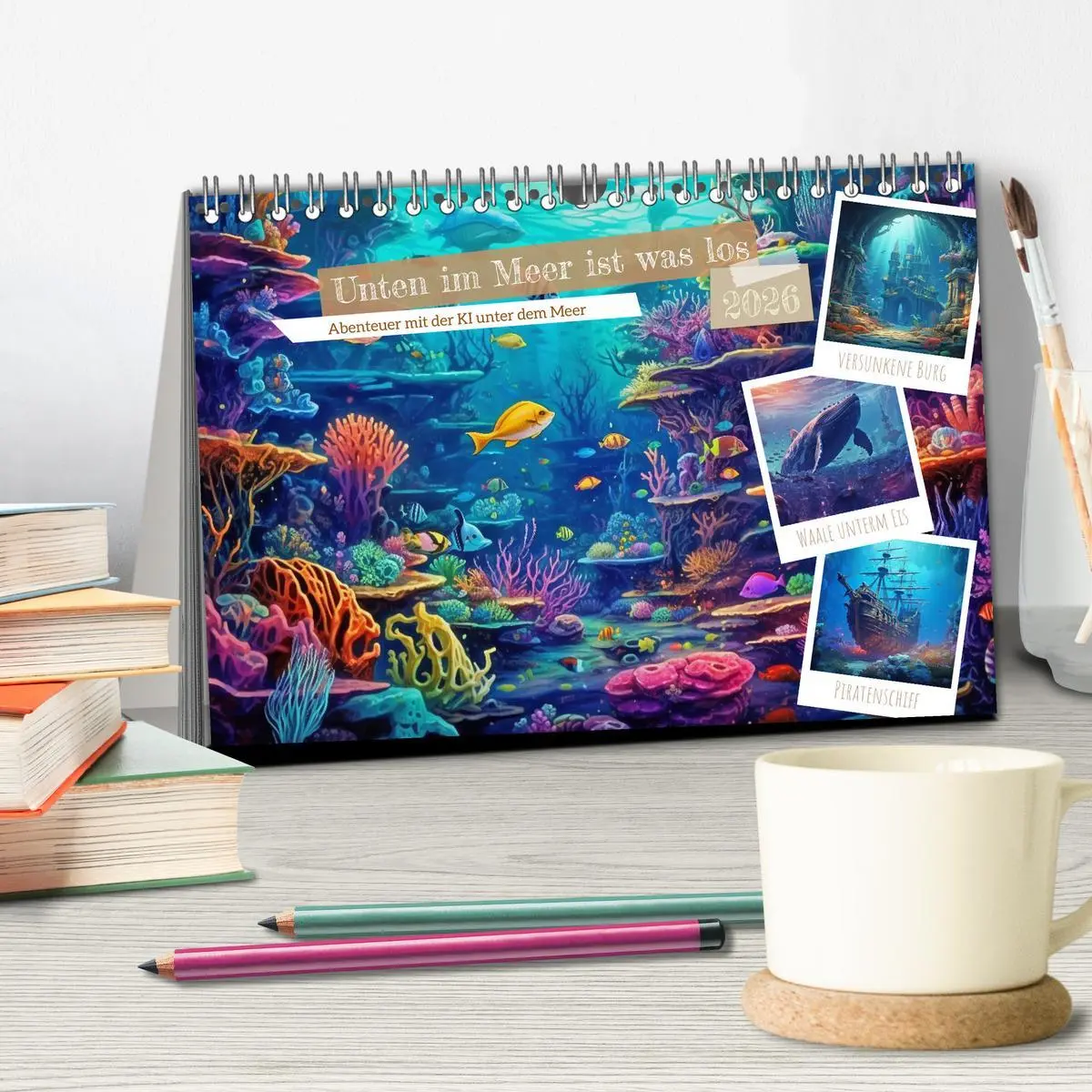 Bild: 9783457505236 | Unten im Meer ist was los (Tischkalender 2026 DIN A5 quer),...