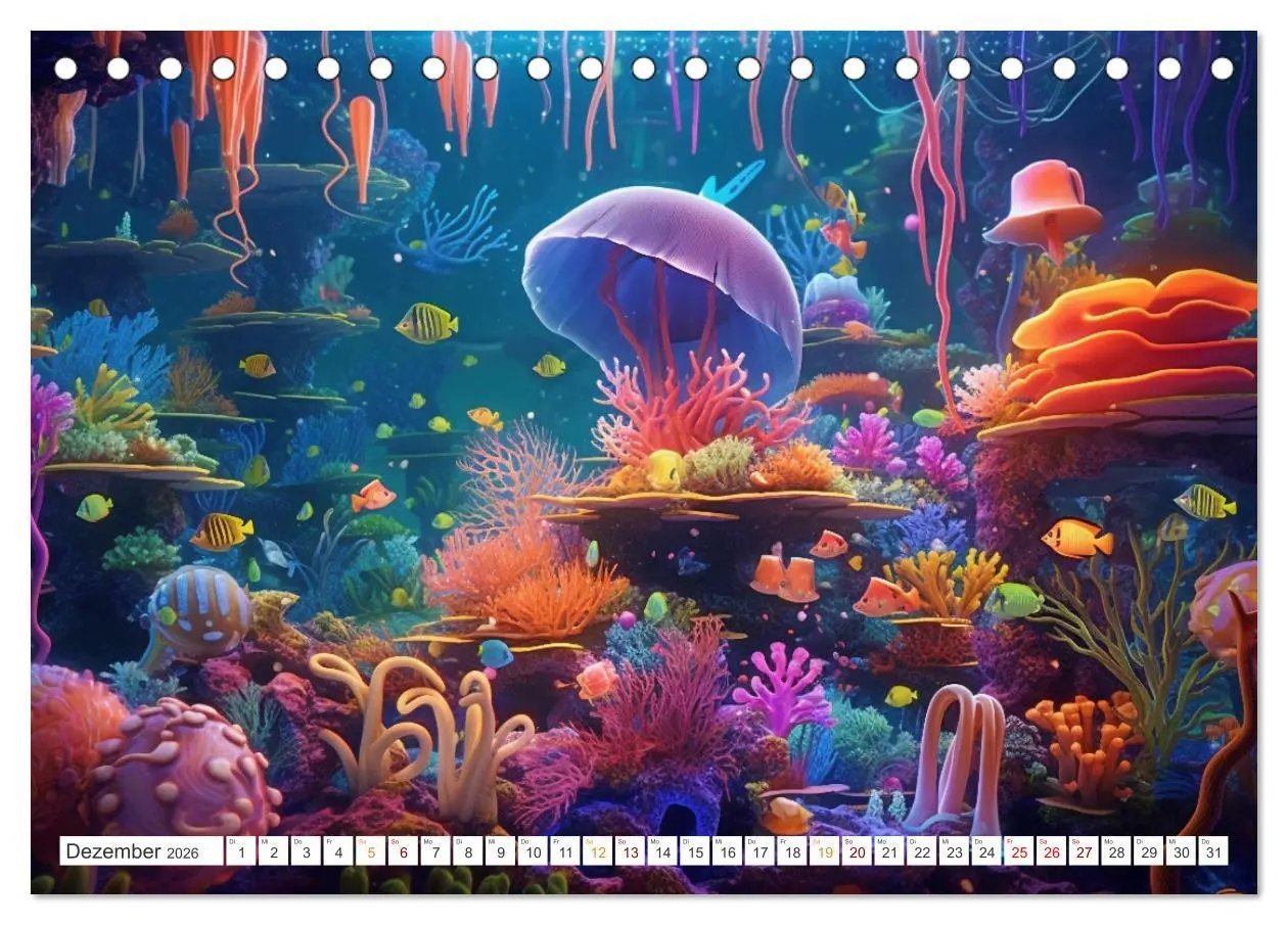 Bild: 9783457505236 | Unten im Meer ist was los (Tischkalender 2026 DIN A5 quer),...