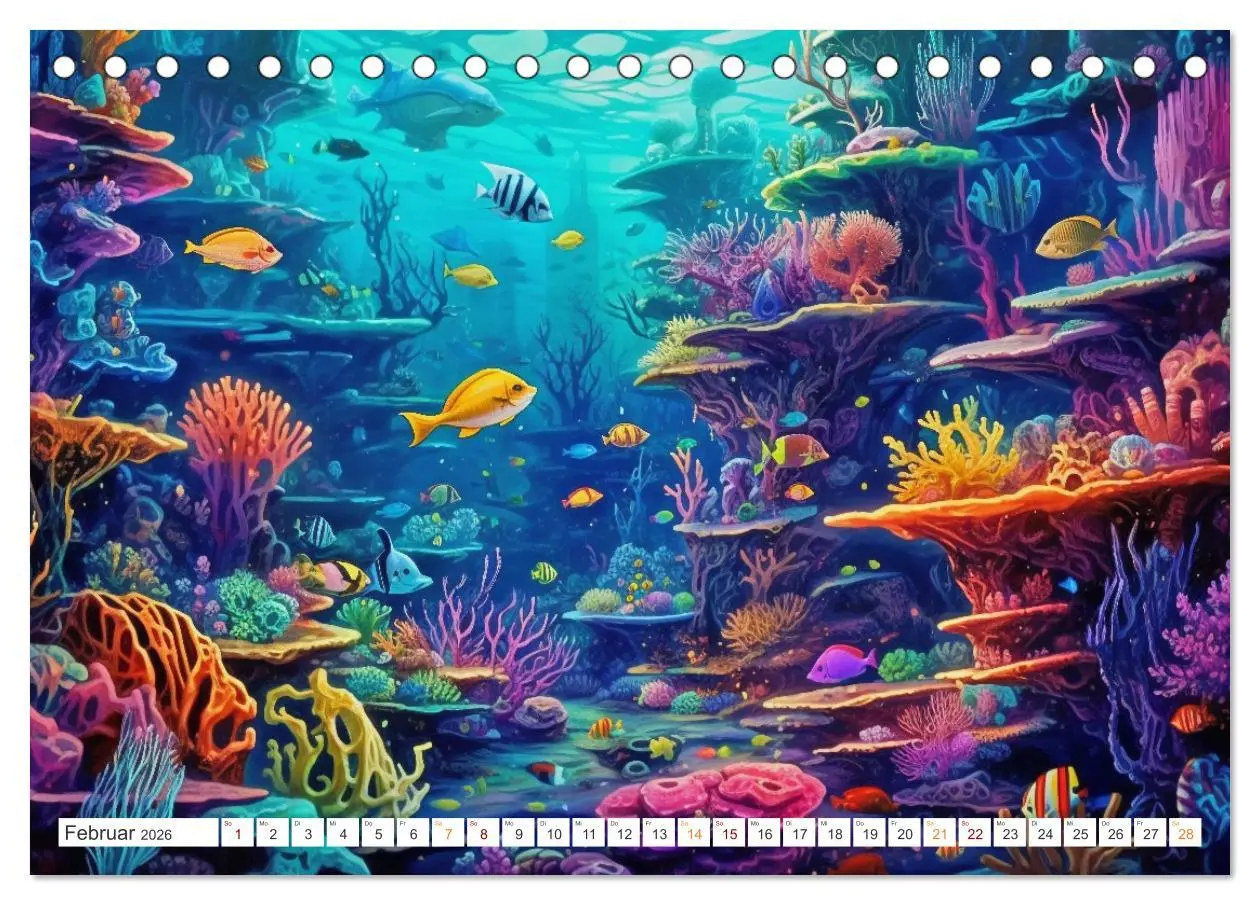 Bild: 9783457505236 | Unten im Meer ist was los (Tischkalender 2026 DIN A5 quer),...