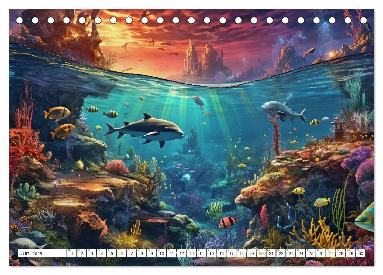 Bild: 9783457505236 | Unten im Meer ist was los (Tischkalender 2026 DIN A5 quer),...