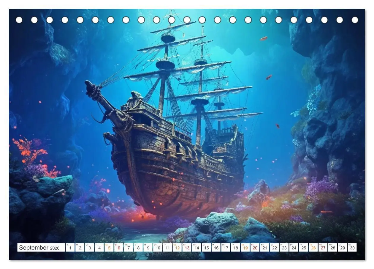 Bild: 9783457505236 | Unten im Meer ist was los (Tischkalender 2026 DIN A5 quer),...