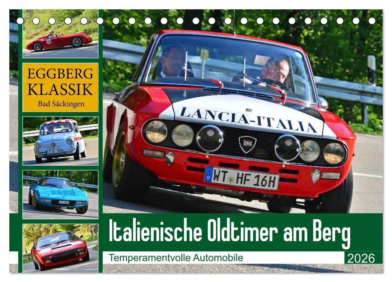Cover: 9783457815236 | Italienische Oldtimer am Berg (Tischkalender 2026 DIN A5 quer),...