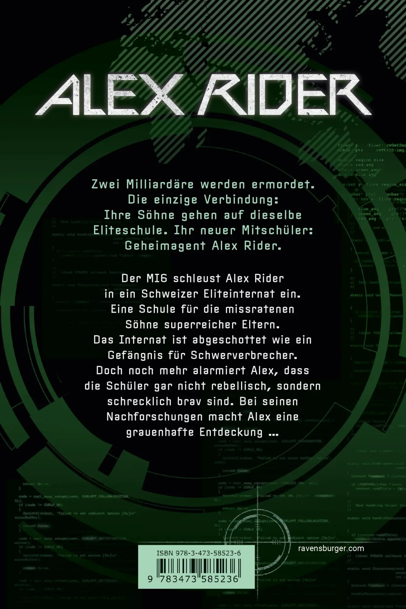 Rückseite: 9783473585236 | Alex Rider 02: Gemini-Project | Anthony Horowitz | Taschenbuch | 2018