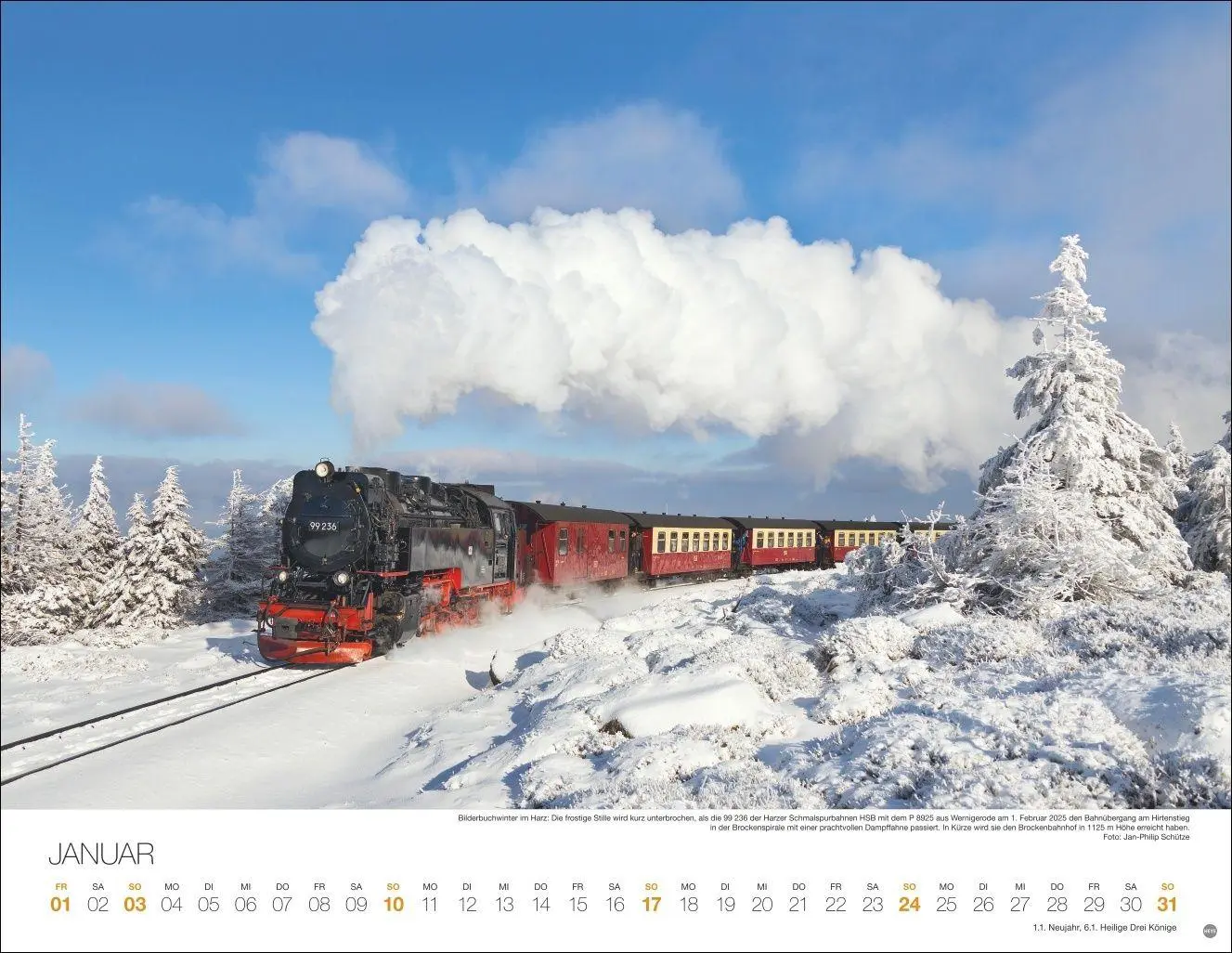 Bild: 9783756415236 | Feurige Dampfloks Posterkalender 2027 | Heye | Kalender | 14 S. | 2027