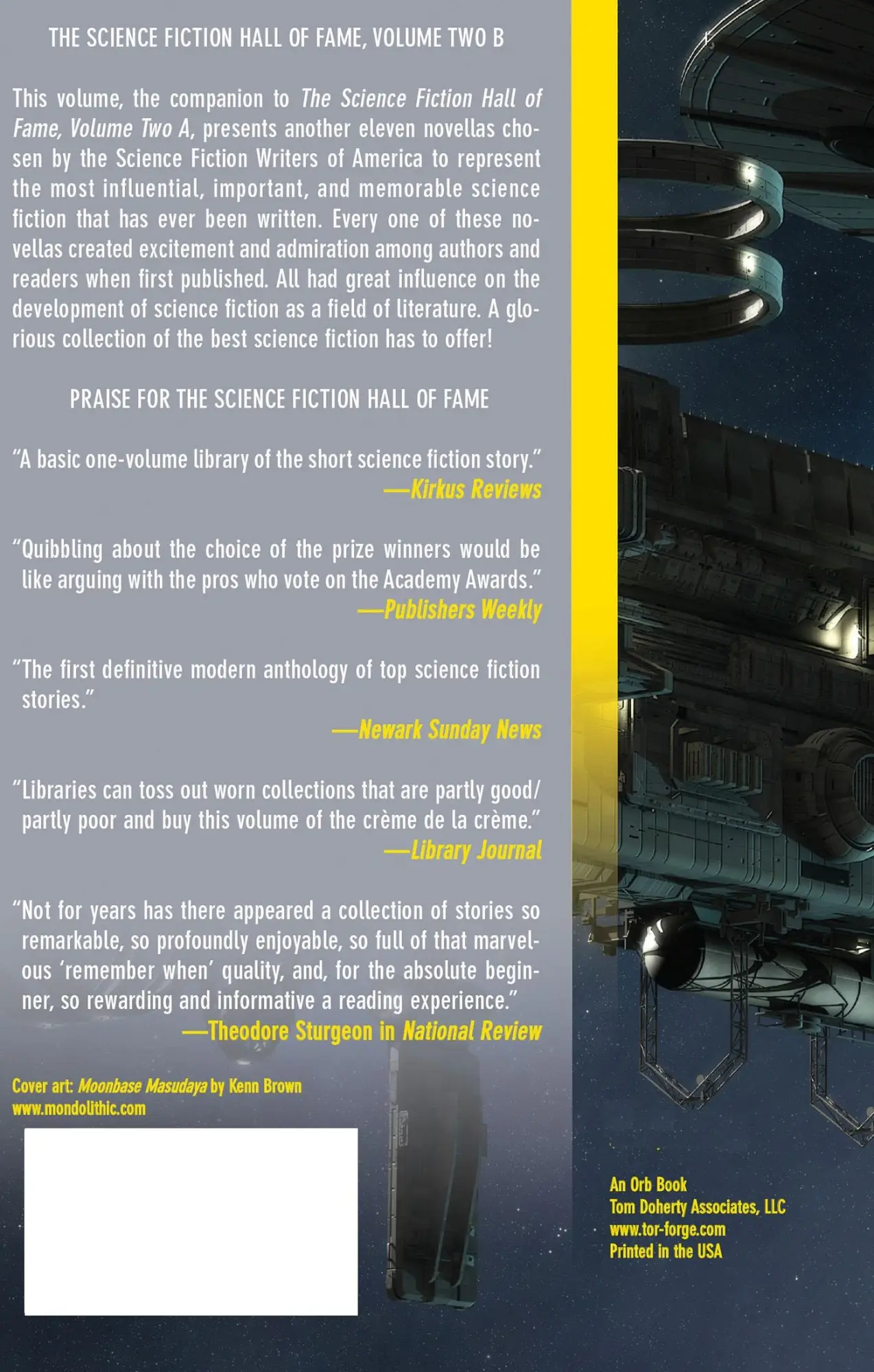Rückseite: 9780765305336 | The Science Fiction Hall of Fame | Ben Bova | Taschenbuch | Englisch