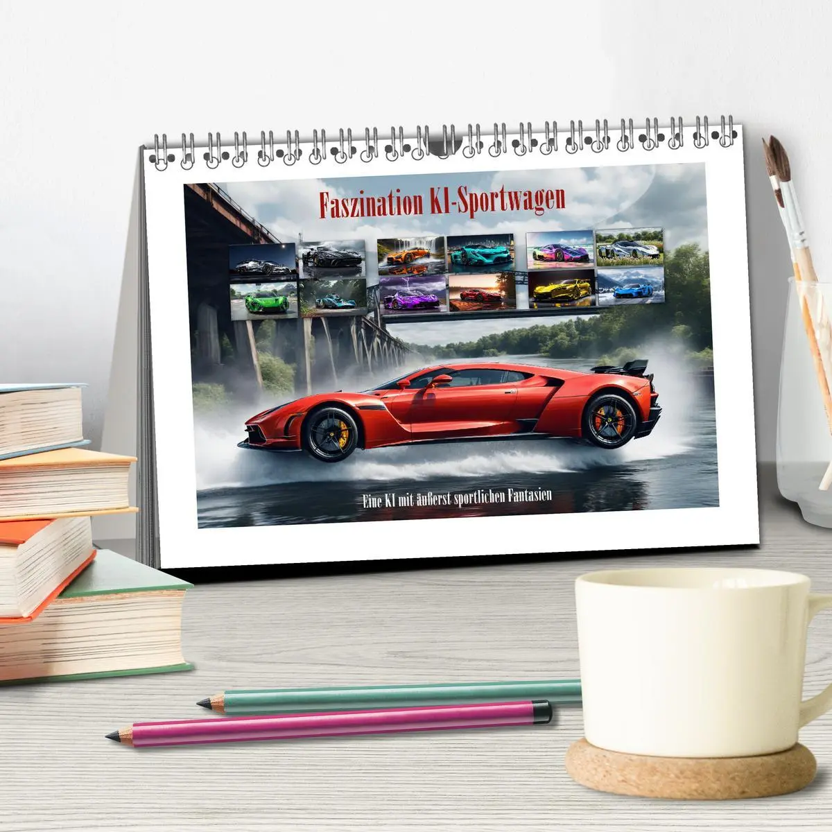 Bild: 9783457355336 | Faszination KI-Sportwagen (Tischkalender 2026 DIN A5 quer),...