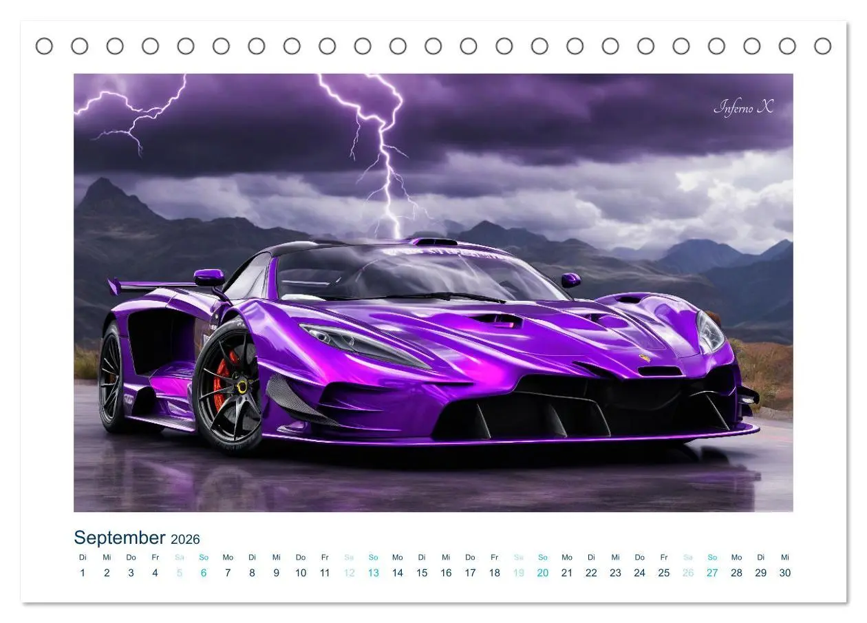 Bild: 9783457355336 | Faszination KI-Sportwagen (Tischkalender 2026 DIN A5 quer),...