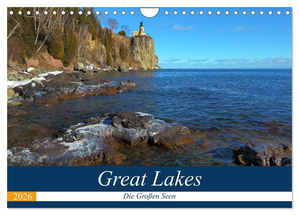 Cover: 9783457735336 | Great Lakes - Die großen Seen (Wandkalender 2026 DIN A4 quer),...
