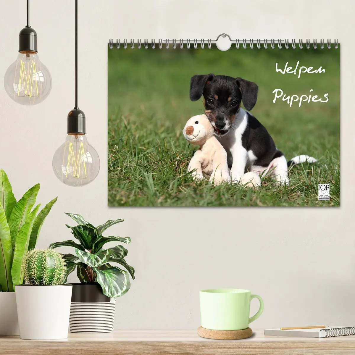 Bild: 9783516205336 | Welpen - Puppies (Wandkalender 2026 DIN A4 quer), CALVENDO...