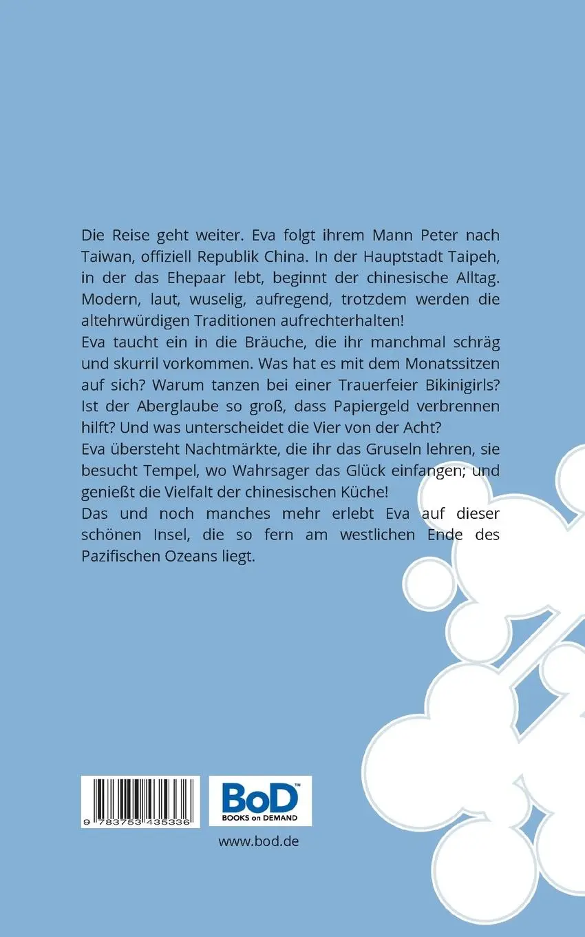 Rückseite: 9783753435336 | Eva muss nach Taiwan | Kommen Sie doch mit! | Evelyn Brennhausen