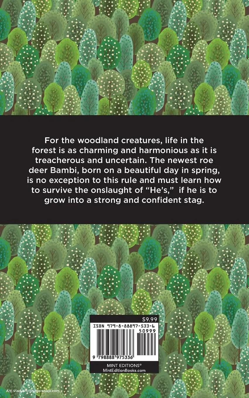 Rückseite: 9798888975336 | Bambi | A Life In the Woods | Felix Salten | Taschenbuch | Englisch