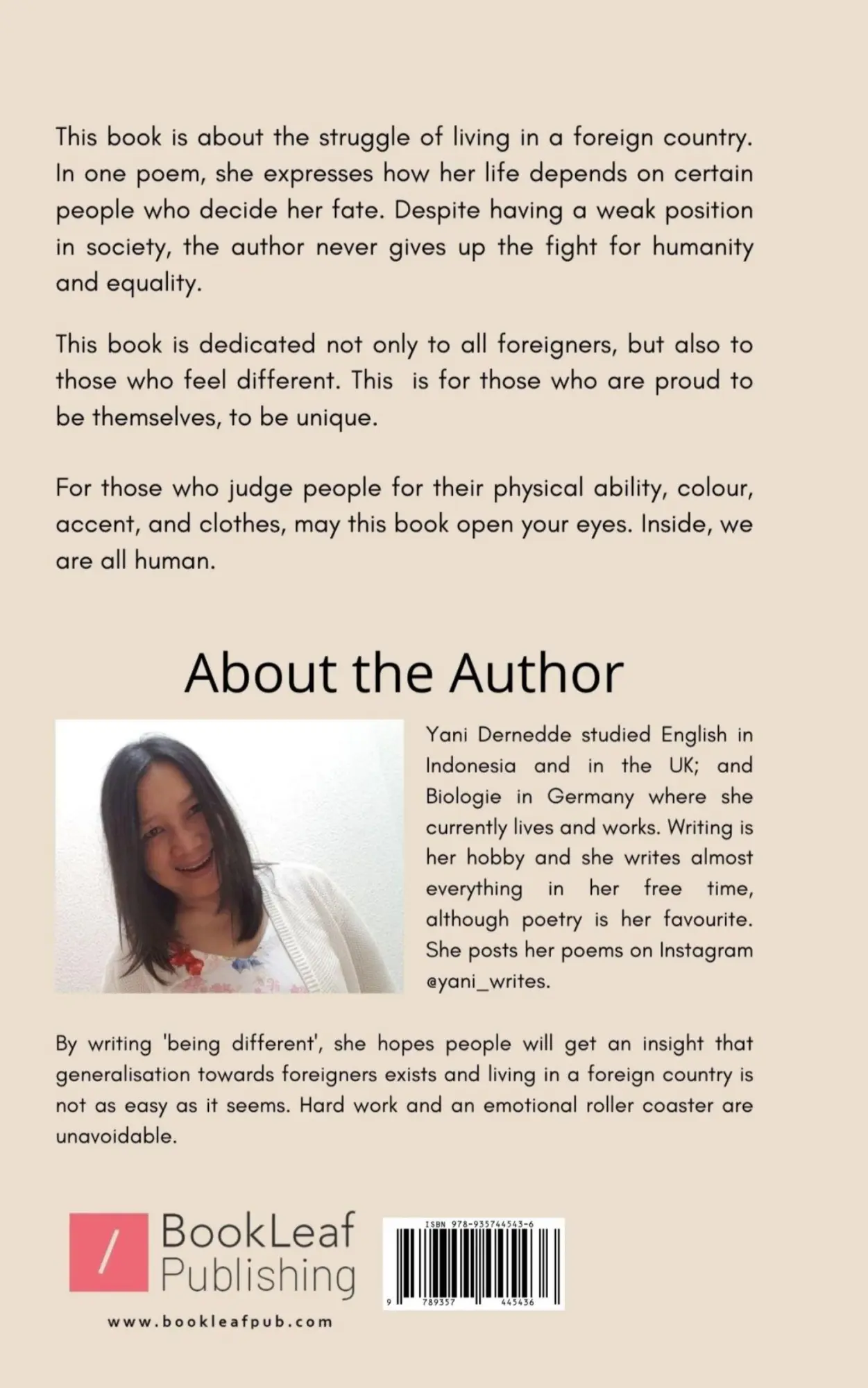 Rückseite: 9789357445436 | Being Different | Yani Dernedde | Taschenbuch | Englisch | 2023