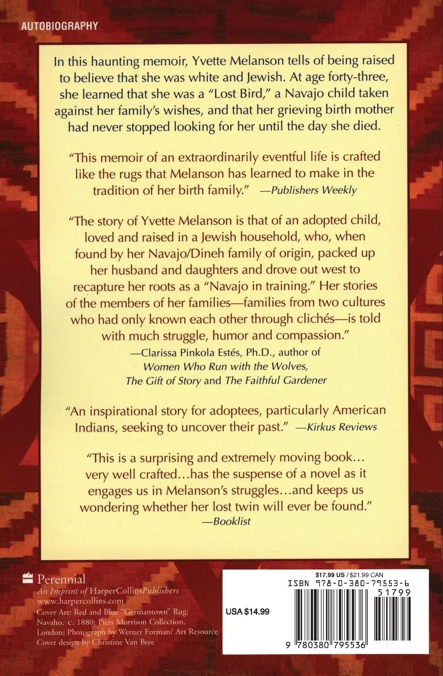 Rückseite: 9780380795536 | Looking for Lost Bird | A Jewish Woman Discovers Her Navajo Roots