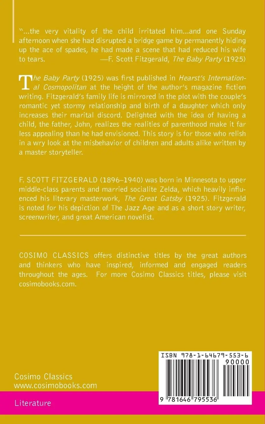 Rückseite: 9781646795536 | The Baby Party | F. Scott Fitzgerald | Taschenbuch | Englisch