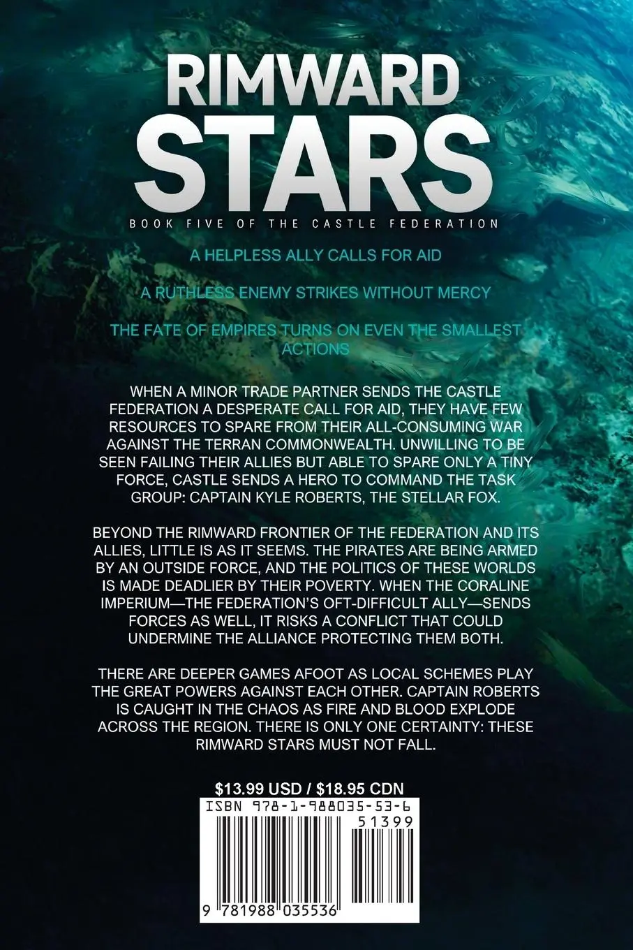 Rückseite: 9781988035536 | Rimward Stars | Castle Federation Book 5 | Glynn Stewart | Taschenbuch