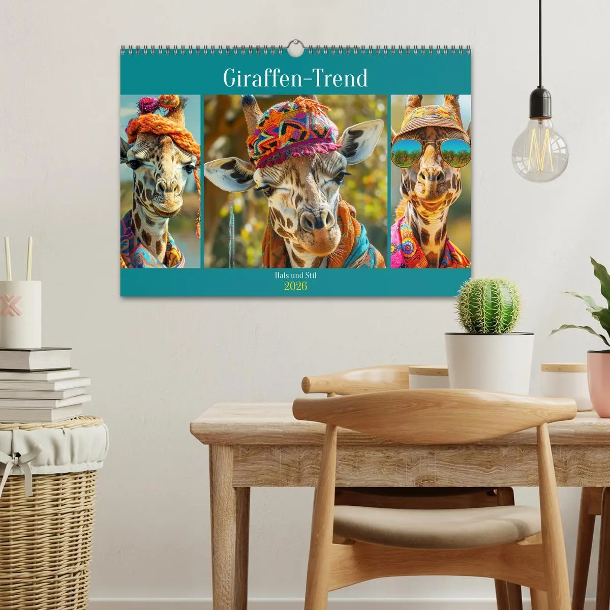 Bild: 9783457405536 | Giraffen-Trend. Hals und Stil (Wandkalender 2026 DIN A3 quer),...