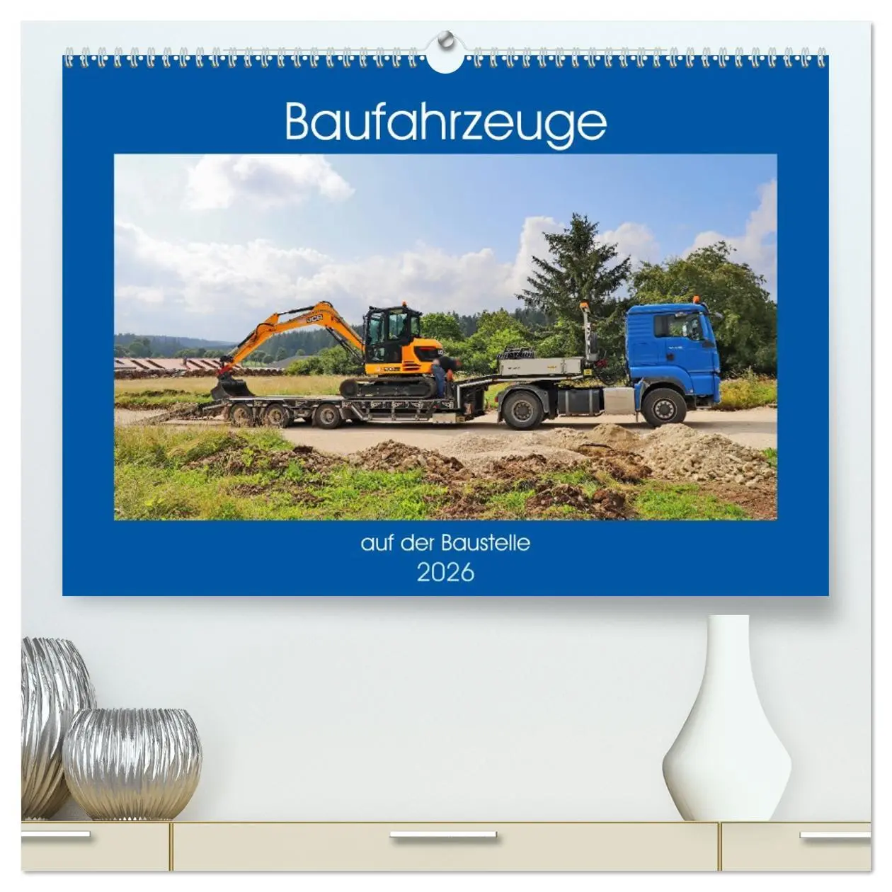 Cover: 9783457715536 | Baufahrzeuge auf der Baustelle (hochwertiger Premium Wandkalender...