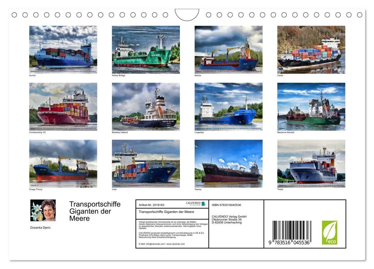 Bild: 9783516045536 | Transportschiffe Giganten der Meere (Wandkalender 2026 DIN A4...