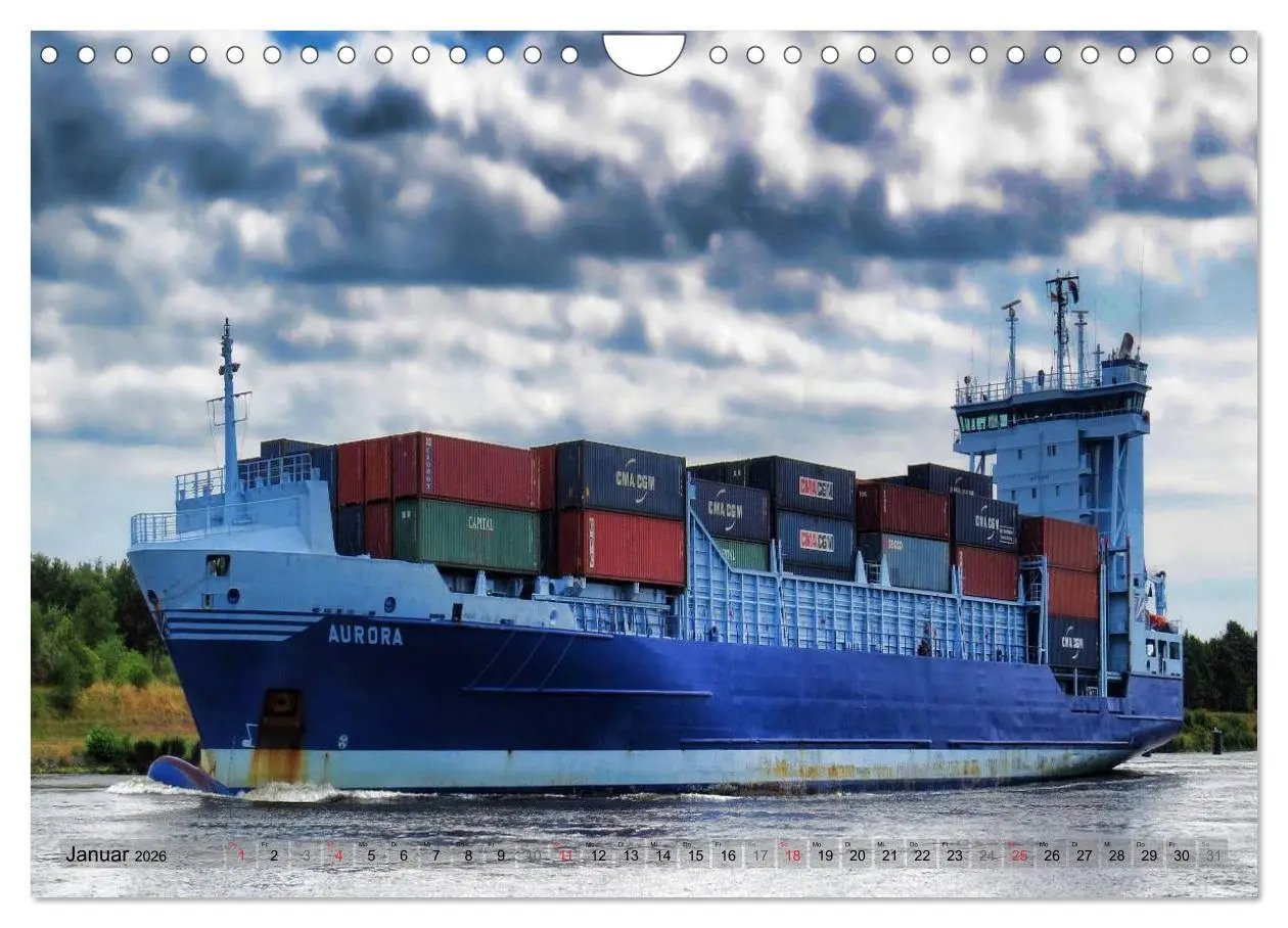 Bild: 9783516045536 | Transportschiffe Giganten der Meere (Wandkalender 2026 DIN A4...