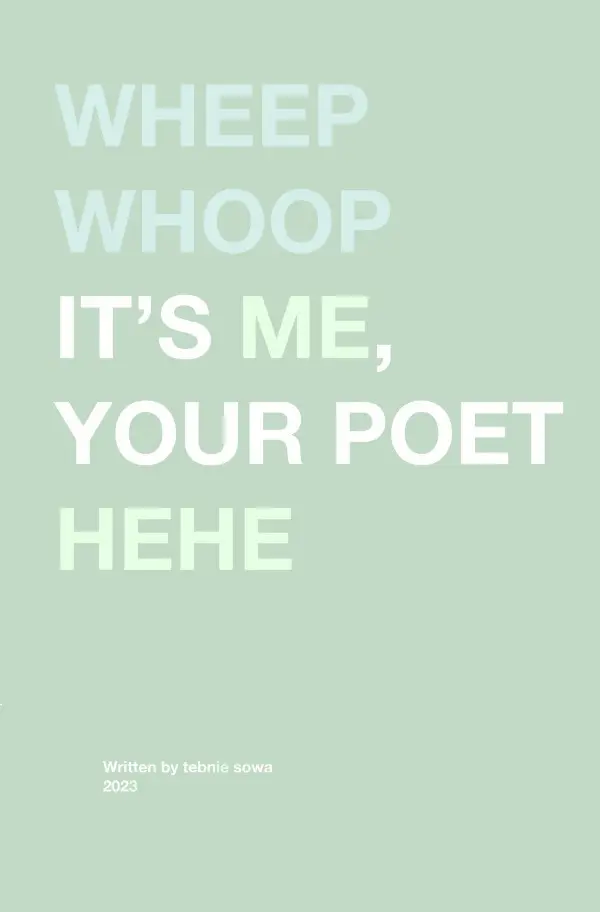 Cover: 9783758465536 | Wheep whoop it's me, your poet hehe | DE | Tebnie Sowa | Taschenbuch