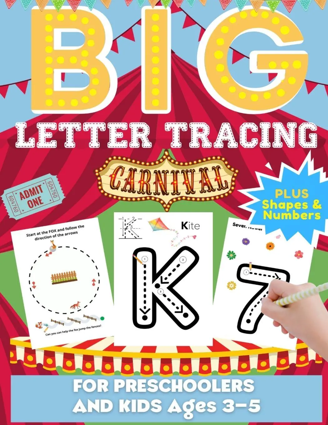 Cover: 9781922515636 | Big Letter Tracing For Preschoolers And Kids Ages 3-5 | Romney Nelson