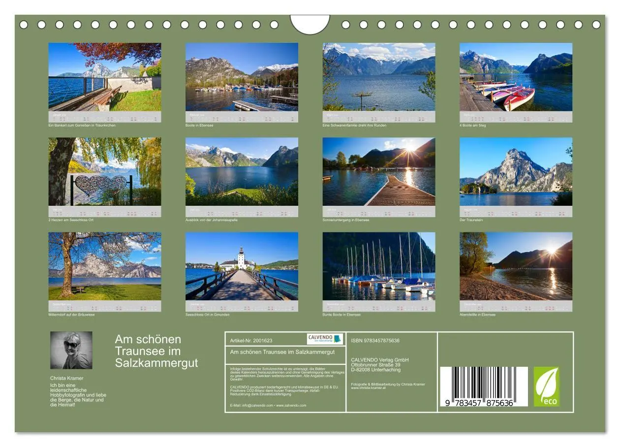 Bild: 9783457875636 | Am schönen Traunsee im Salzkammergut (Wandkalender 2026 DIN A4...