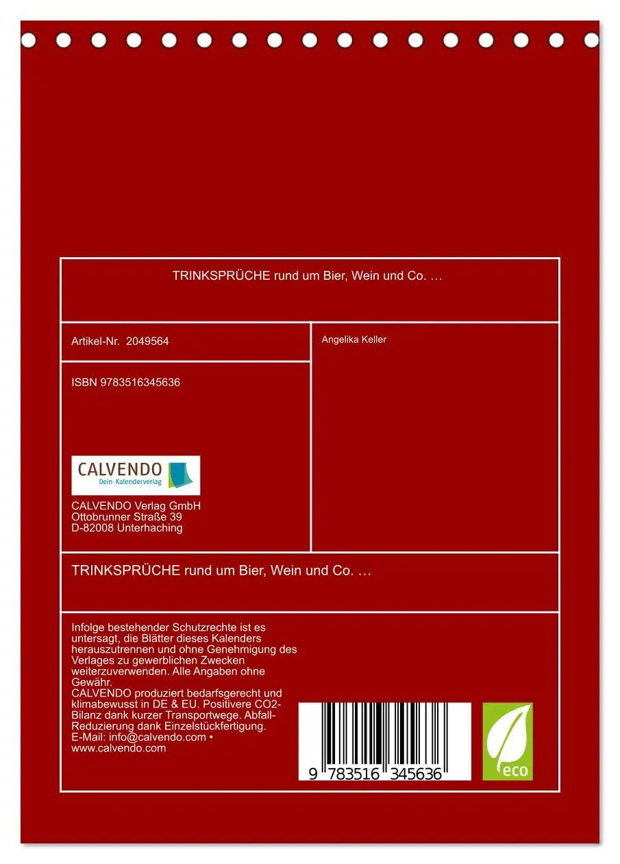 Bild: 9783516345636 | TRINKSPRÜCHE rund um Bier, Wein und Co. ... (Tischkalender 2026 DIN...