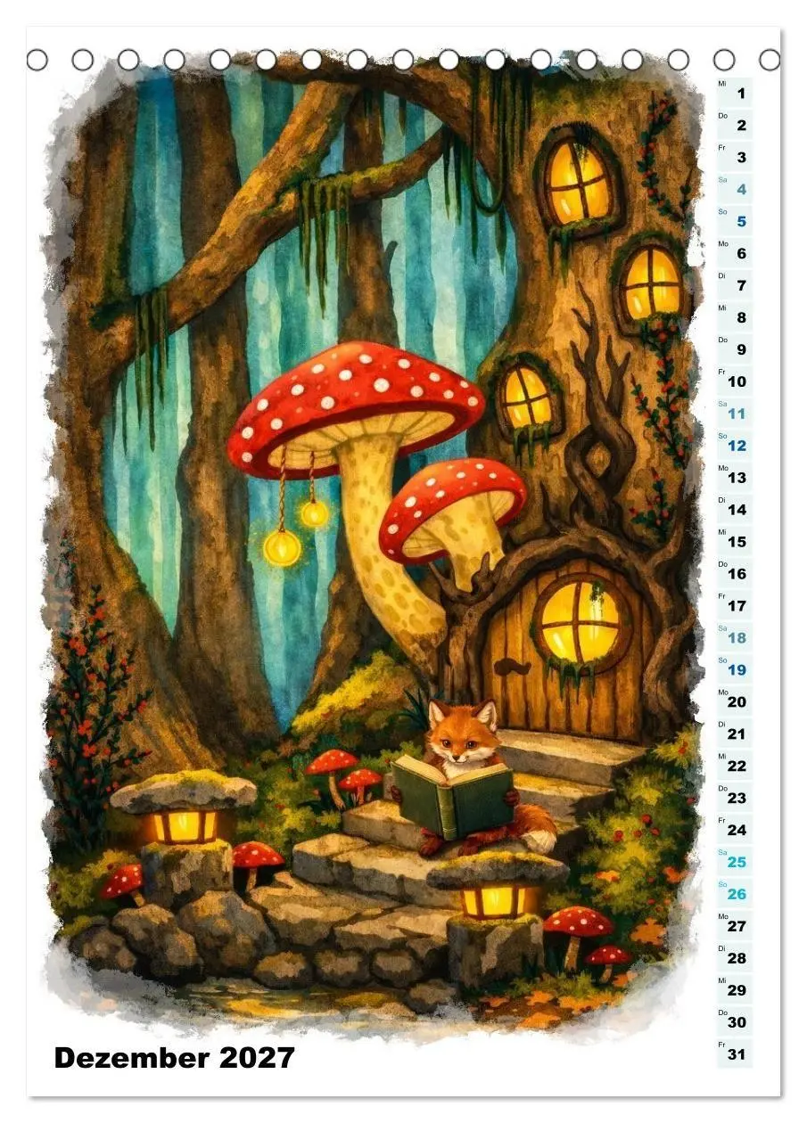 Bild: 9783569745636 | Magische Wesen im Fabelwald (Tischkalender 2027 DIN A5 hoch),...
