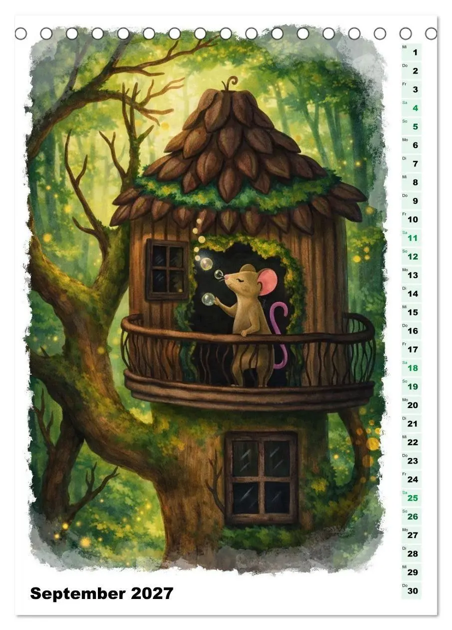 Bild: 9783569745636 | Magische Wesen im Fabelwald (Tischkalender 2027 DIN A5 hoch),...