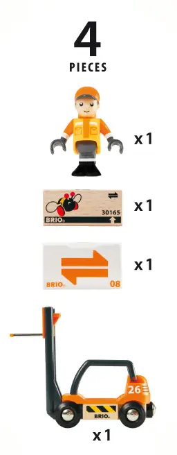 Bild: 7312350335736 | Gabelstapler | BRIO® | Spiel | Auf Blisterkarte | 63357300 | Deutsch