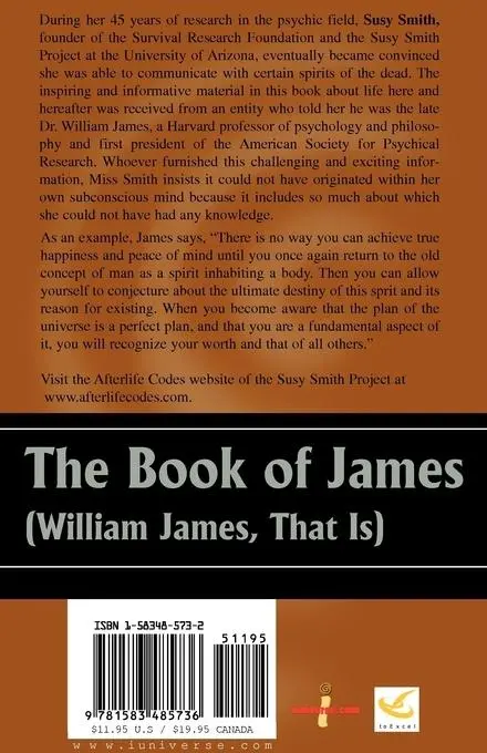 Rückseite: 9781583485736 | The Book of James | William James, That is | Susy Smith | Taschenbuch