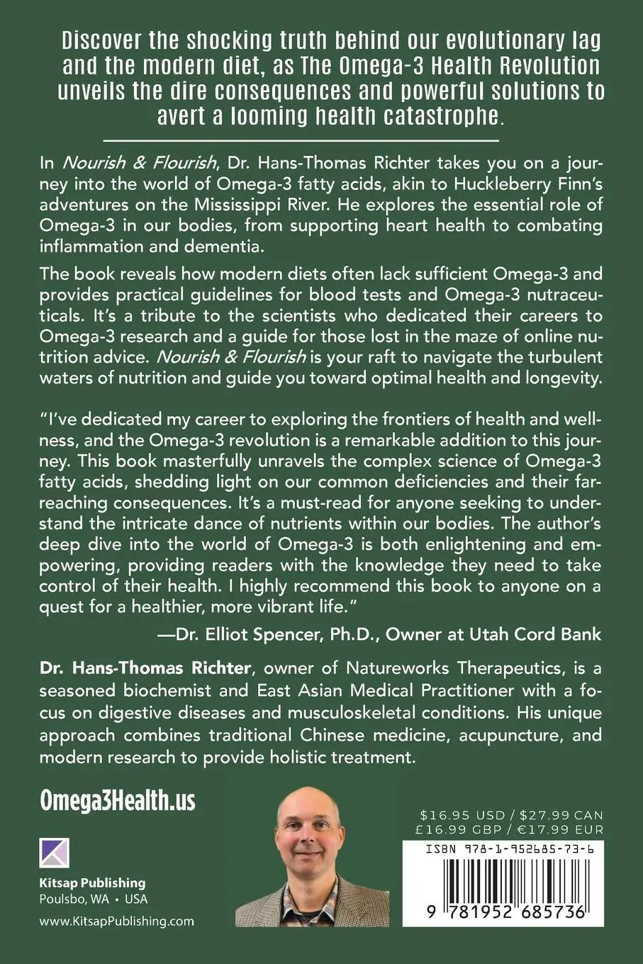 Rückseite: 9781952685736 | Nourish &amp; Flourish | The Fat that Fuels Us: Omega-3 | Richter | Buch