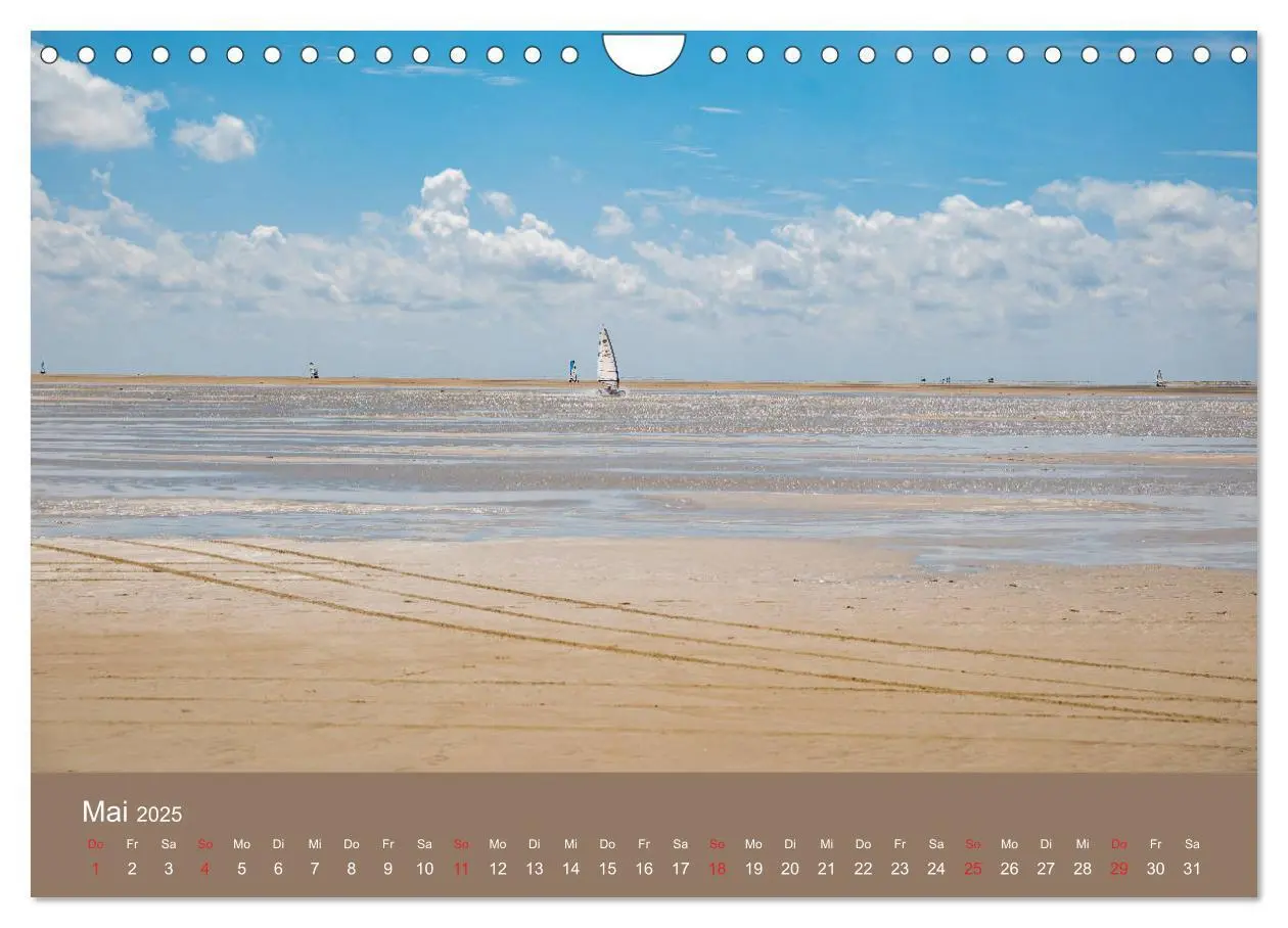 Bild: 9783435225736 | Römö - Wasser, Wind und endloser Strand (Wandkalender 2025 DIN A4...