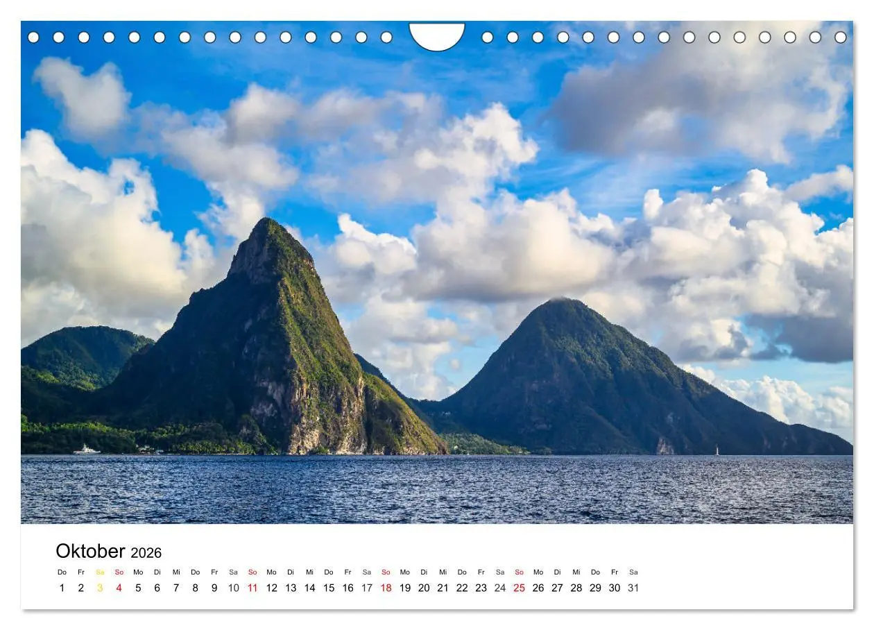 Bild: 9783457315736 | Traumziele Karibik (Wandkalender 2026 DIN A4 quer), CALVENDO...