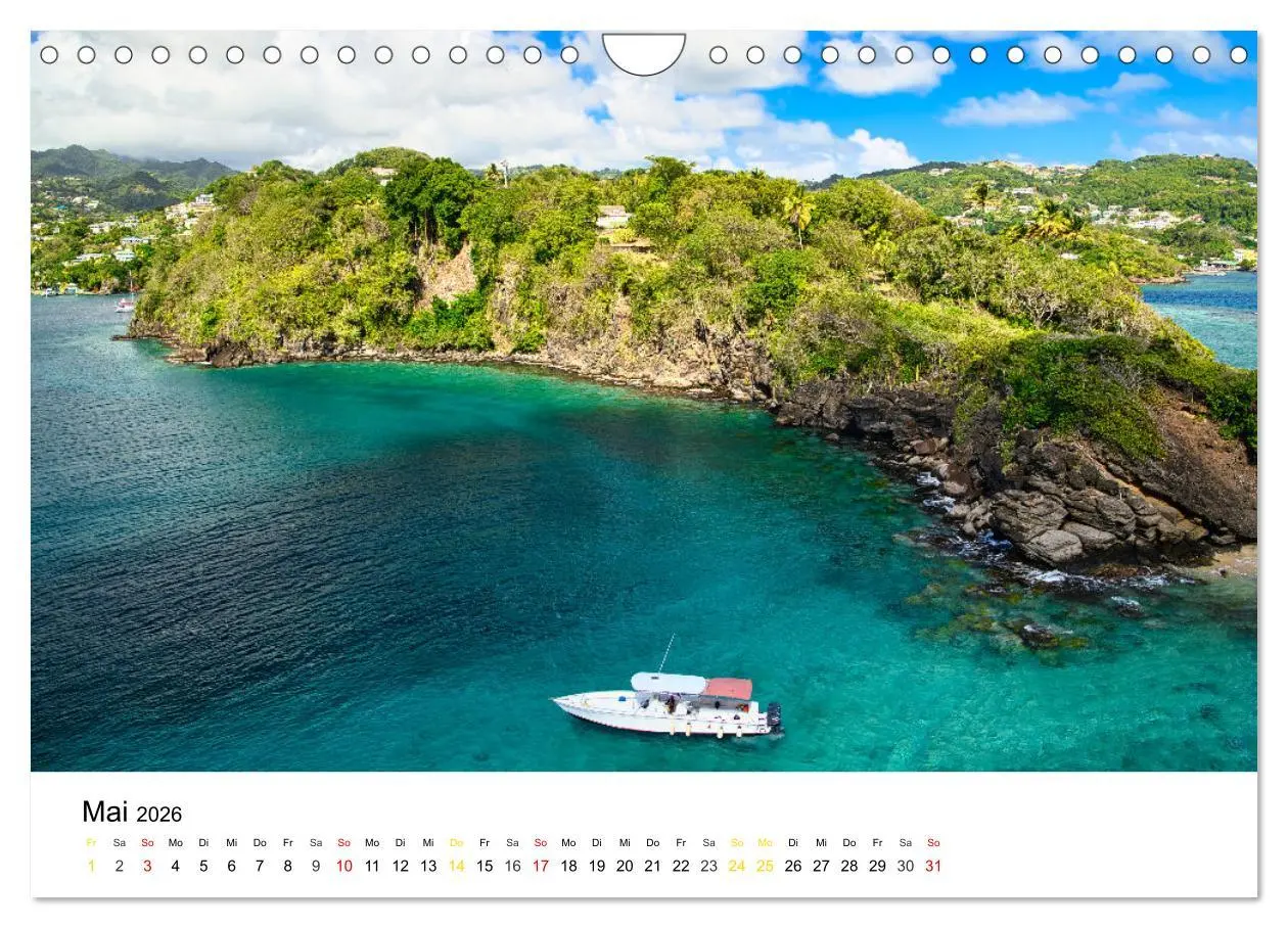 Bild: 9783457315736 | Traumziele Karibik (Wandkalender 2026 DIN A4 quer), CALVENDO...