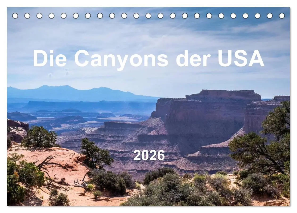 Cover: 9783516025736 | Die Canyons der USA (Tischkalender 2026 DIN A5 quer), CALVENDO...