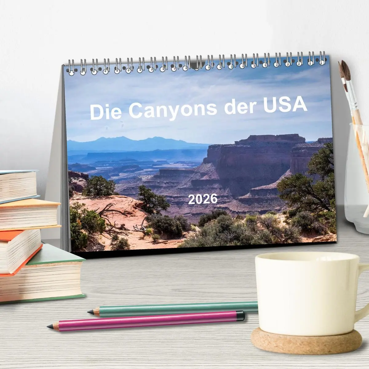 Bild: 9783516025736 | Die Canyons der USA (Tischkalender 2026 DIN A5 quer), CALVENDO...