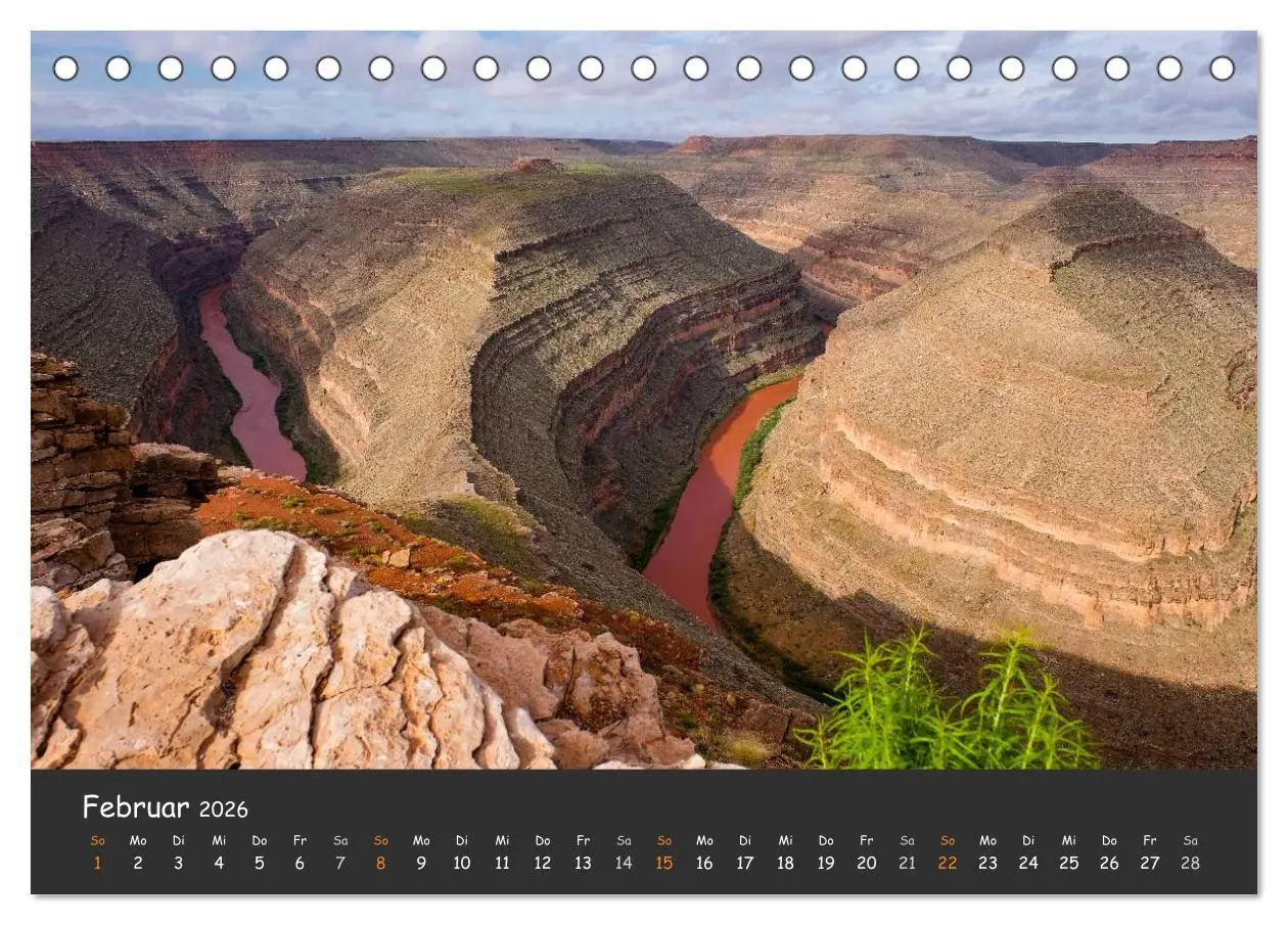 Bild: 9783516025736 | Die Canyons der USA (Tischkalender 2026 DIN A5 quer), CALVENDO...