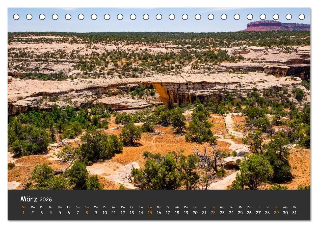 Bild: 9783516025736 | Die Canyons der USA (Tischkalender 2026 DIN A5 quer), CALVENDO...
