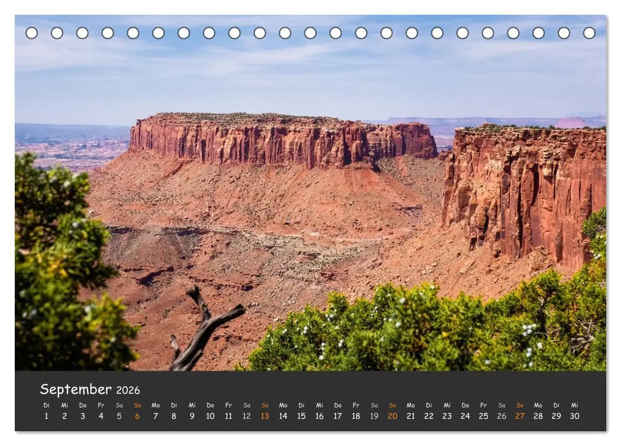 Bild: 9783516025736 | Die Canyons der USA (Tischkalender 2026 DIN A5 quer), CALVENDO...