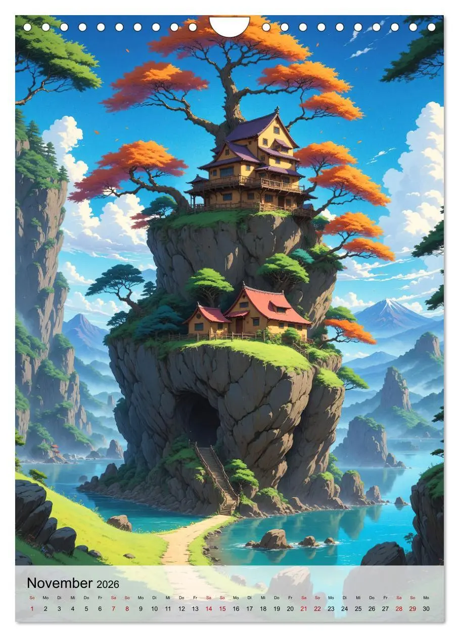 Bild: 9783516265736 | Fantastische Anime Welten (Wandkalender 2026 DIN A4 hoch), CALVENDO...