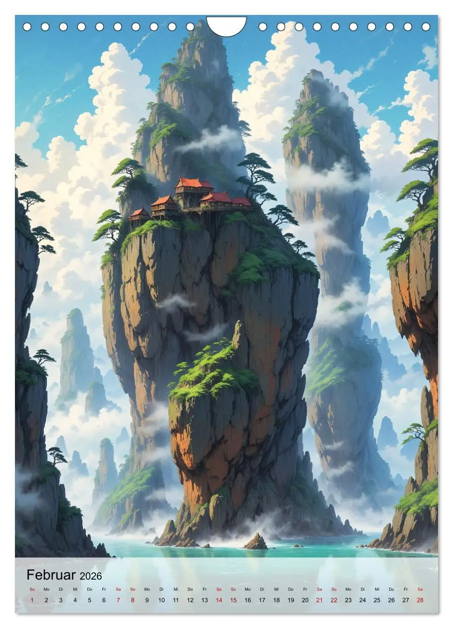 Bild: 9783516265736 | Fantastische Anime Welten (Wandkalender 2026 DIN A4 hoch), CALVENDO...