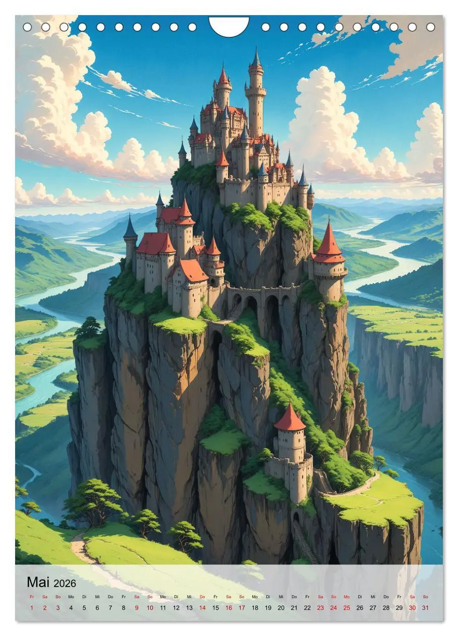 Bild: 9783516265736 | Fantastische Anime Welten (Wandkalender 2026 DIN A4 hoch), CALVENDO...