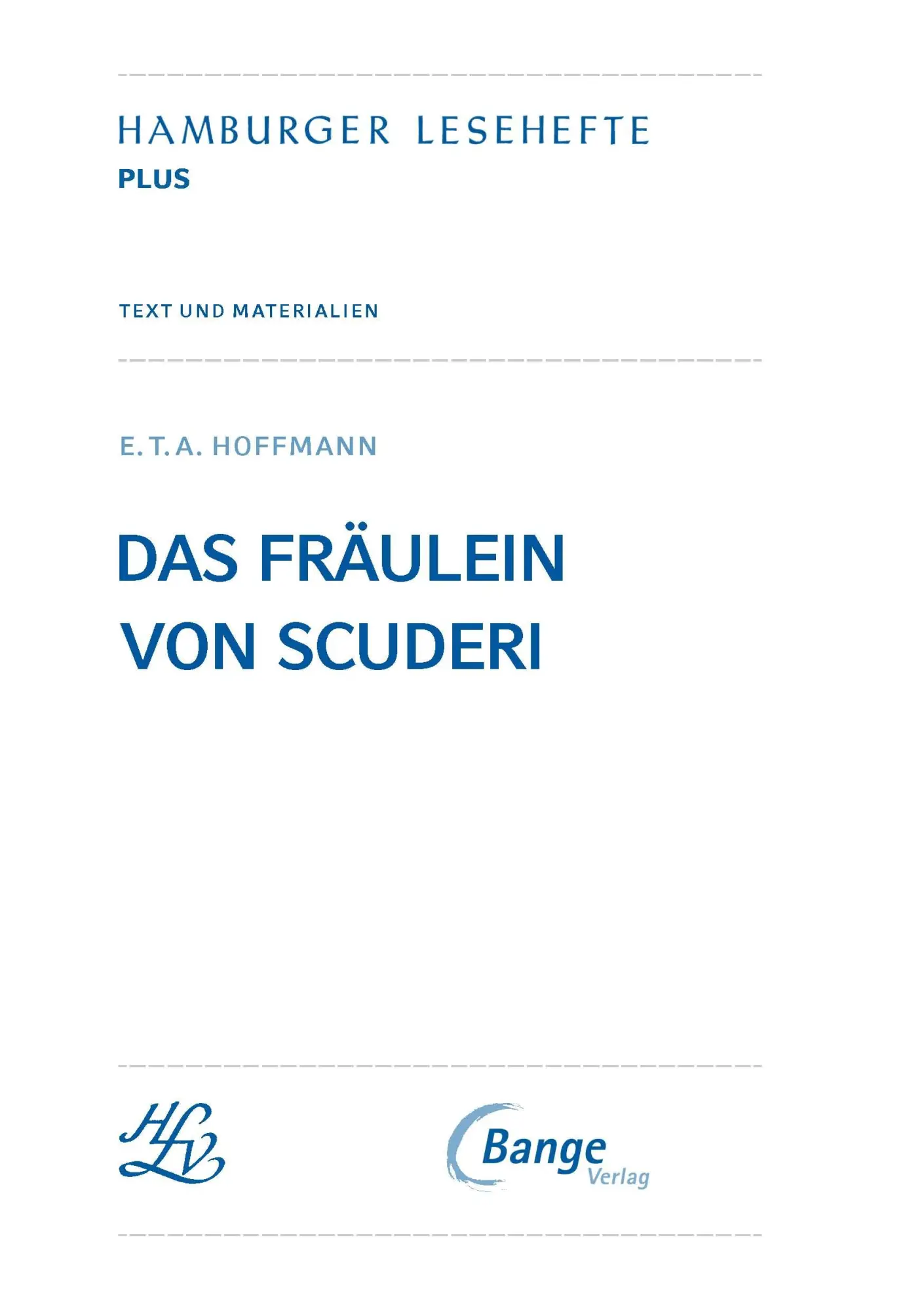 Bild: 9783804425736 | Das Fräulein von Scuderi (Textausgabe) | Hoffmann | Taschenbuch | Buch