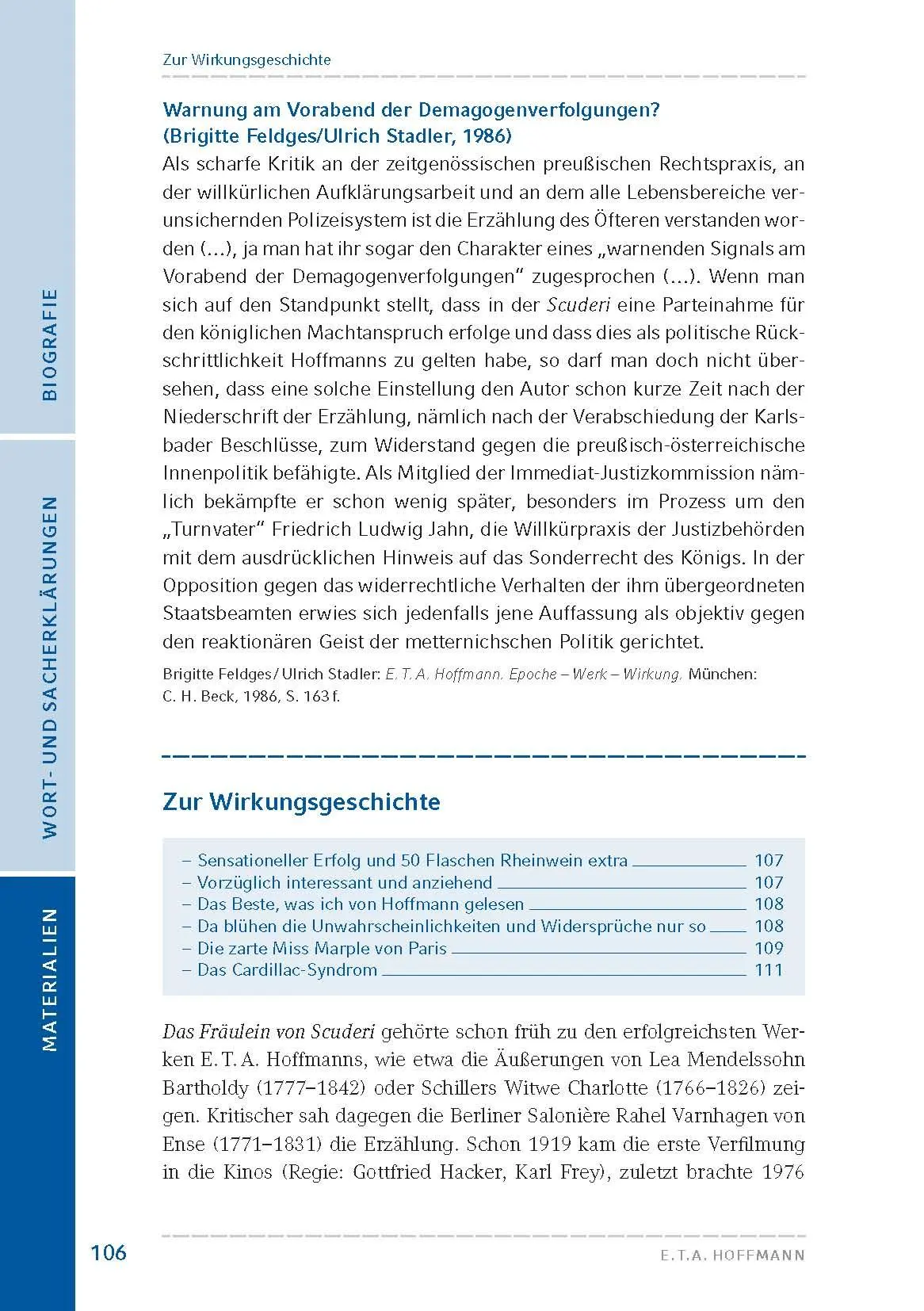 Bild: 9783804425736 | Das Fräulein von Scuderi (Textausgabe) | Hoffmann | Taschenbuch | Buch