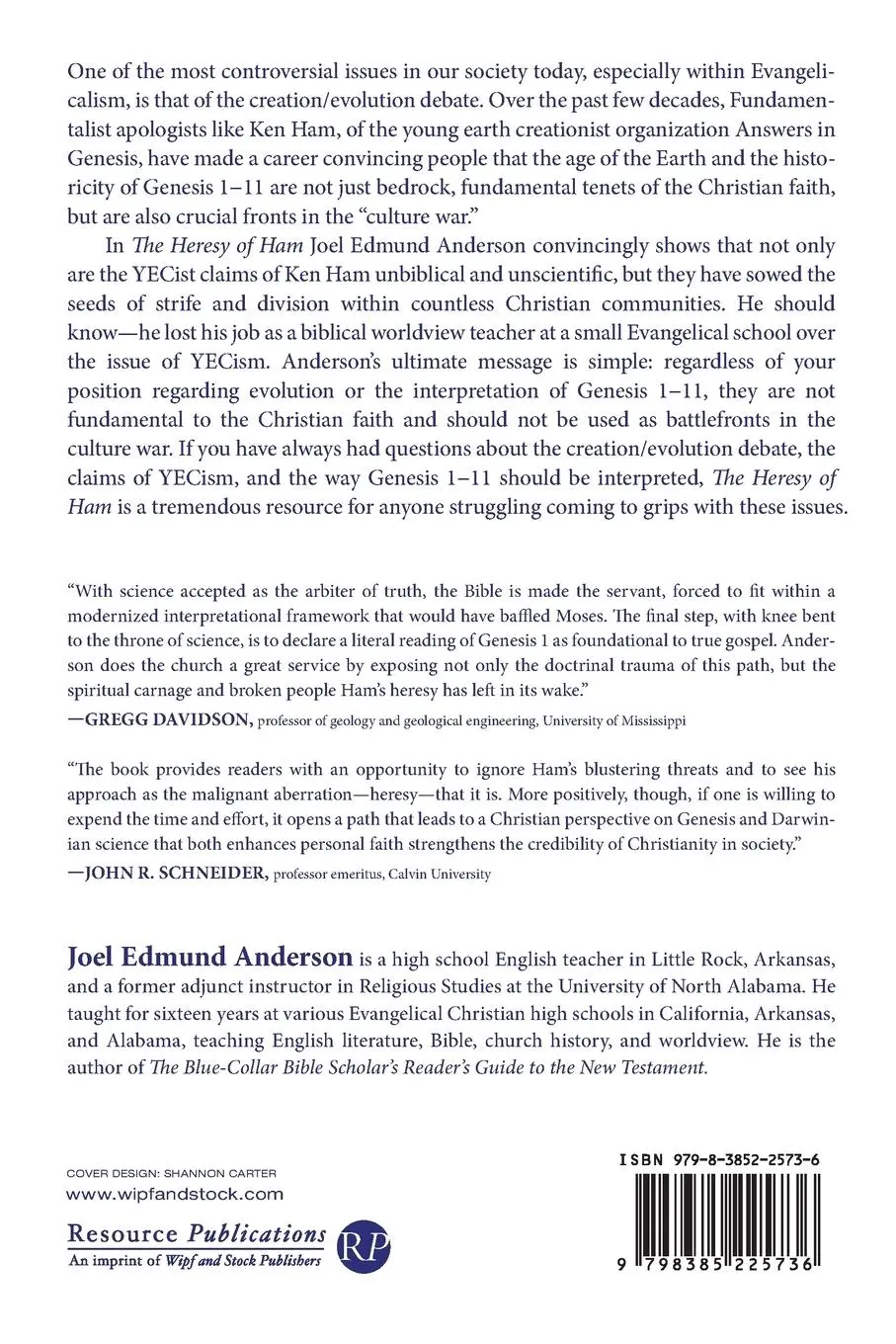 Rückseite: 9798385225736 | The Heresy of Ham, Revised Edition | Joel Edmund Anderson | Buch