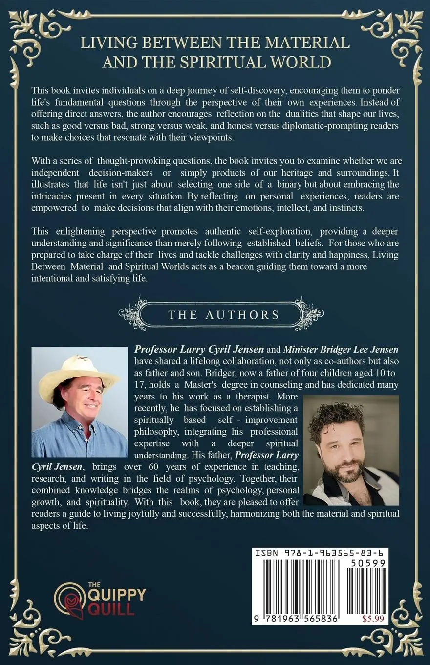 Rückseite: 9781963565836 | Living Between Material and Spiritual Worlds | Jensen (u. a.) | Buch